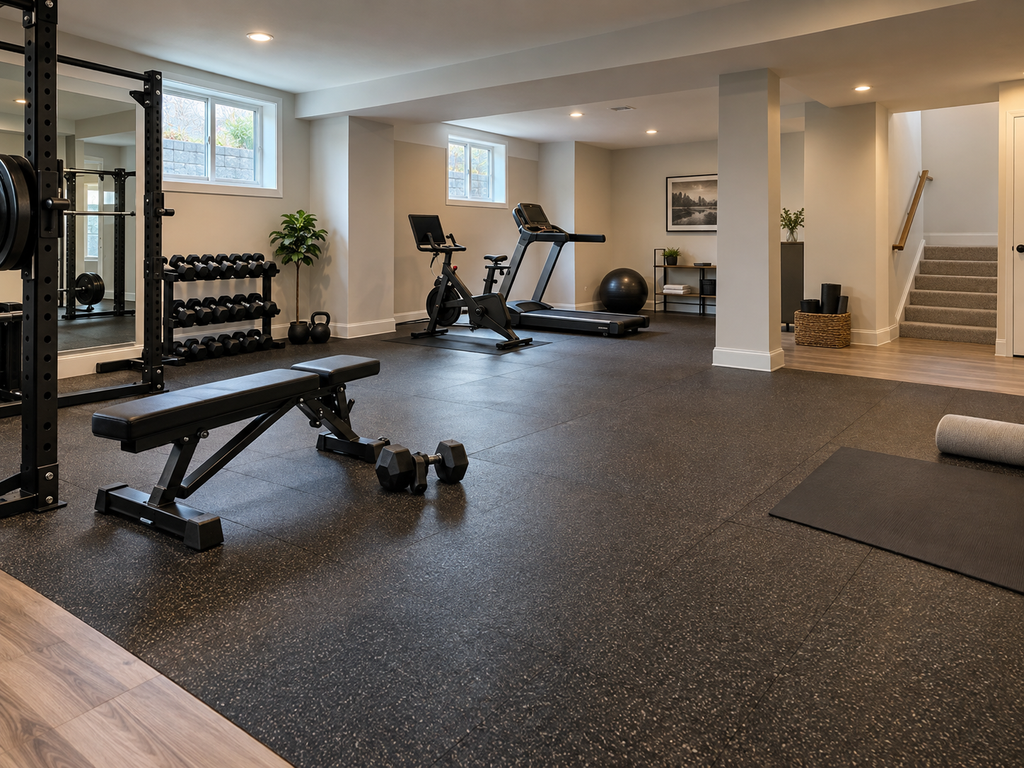 Selecting the Right Flooring for a Basement Home Gym in South Jersey

