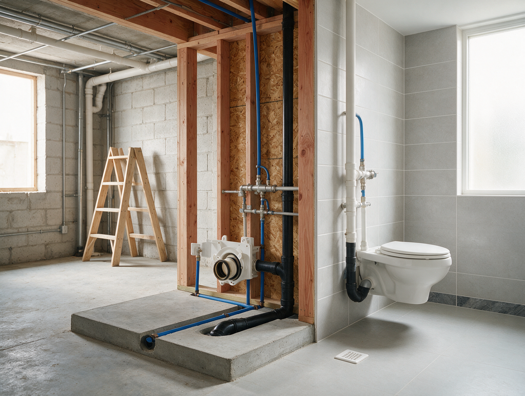 Requirements for Adding a Half Bathroom to a Basement in Voorhees