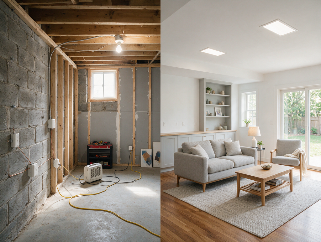 Planning Electrical Circuits and Outlets for a Finished Basement in Voorhees and South Jersey