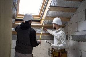 Framing Finished Basement Walls Around Foundation Ledges, Columns & Irregular Masonry in South Jersey shown in a realistic South Jersey, NJ residential construction setting.